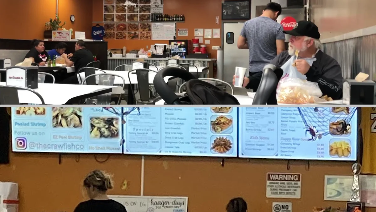 Family-style seafood baskets and sides