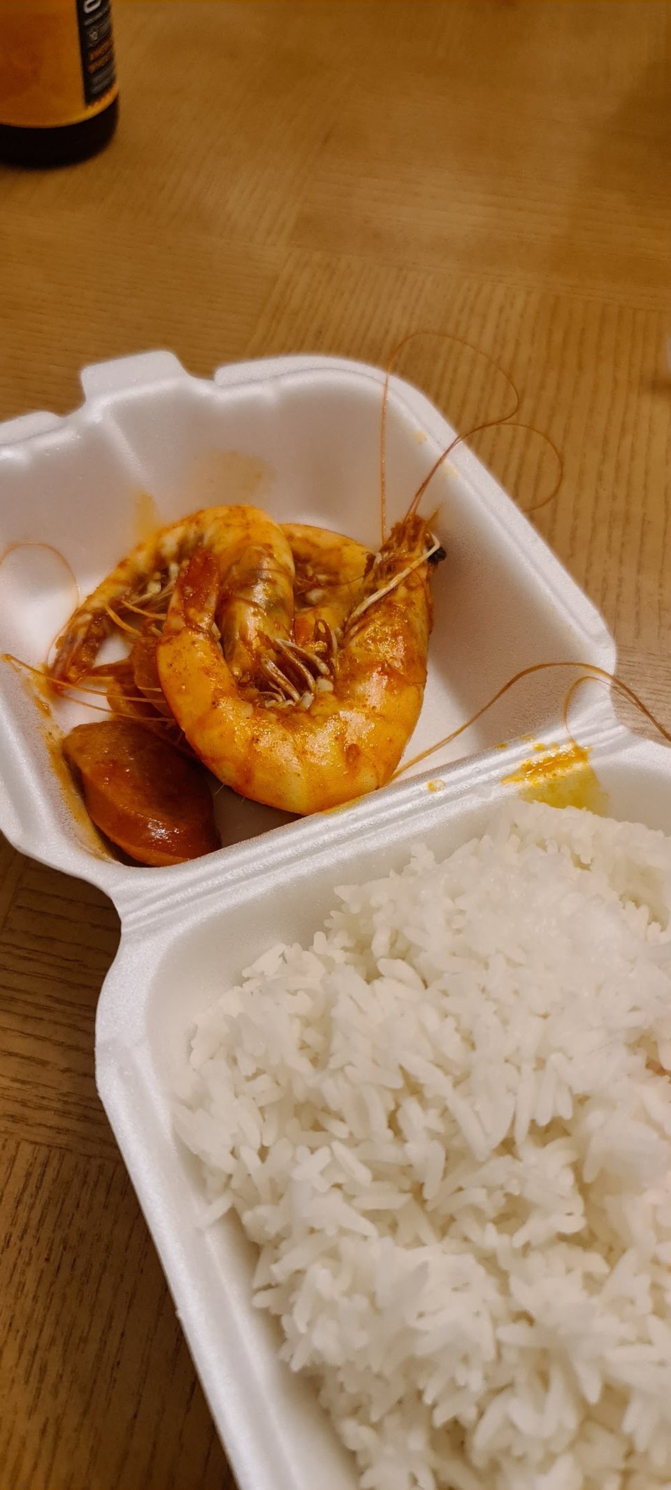 Seafood menu with sauces and drinks